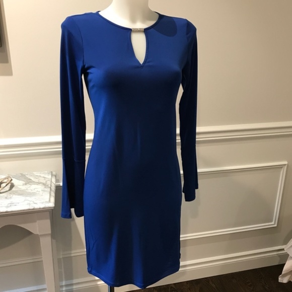 michael kors royal blue dress